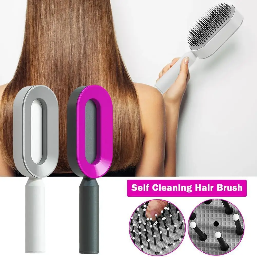 

Self Cleaning Hair Brush For Women Massage Scalp Promote Blood Circulation Anti Hair Loss 3d Hair Growth Comb Hairbrush U4o5