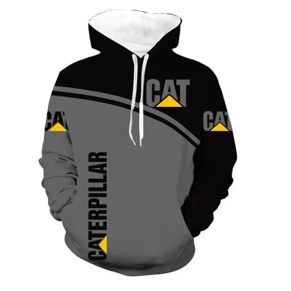 

Новинка лета 2022, мужская толстовка с объемным принтом гусеницы экскаватора, модная Толстовка в стиле Харадзюку, Крутое пальто, свитшот с заб...