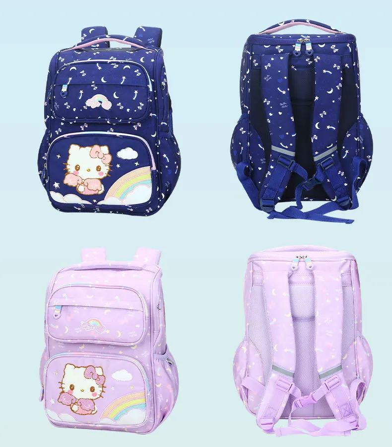 Hello Kitty Schoolbag Primary School Student Lightweight Burden Alleviation Girl Children Backpack Girl  backpacks