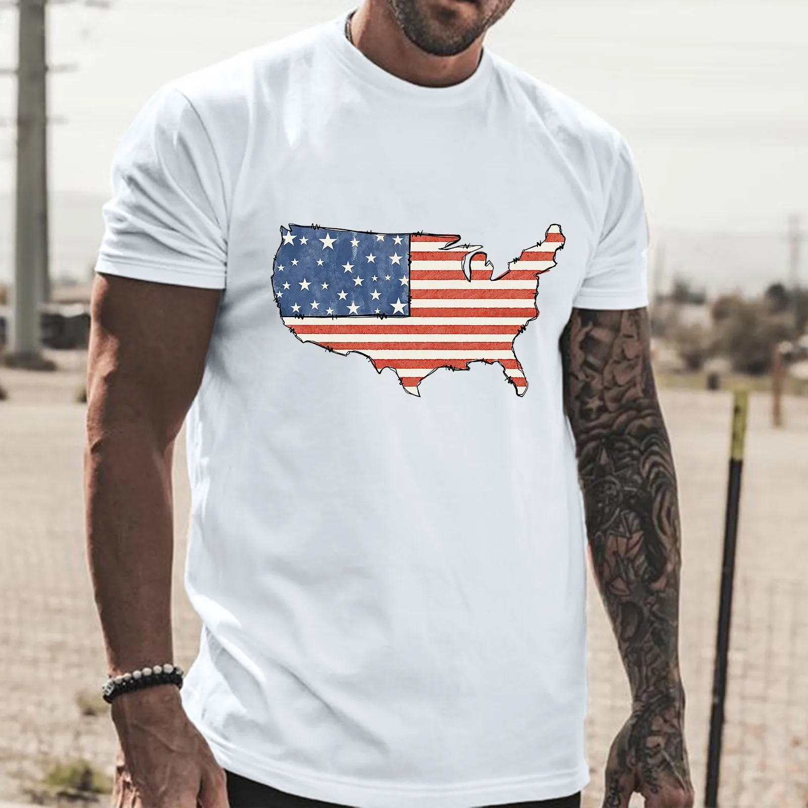 

Foam House Slipper Day Distressed Celebration Men Short Top Neck Print Summer Spring Partial Mens Black T Shirt