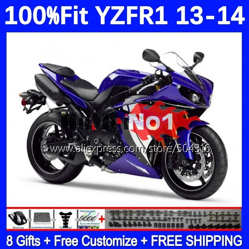 

Инъекционный корпус для YAMAHA YZF R1 R 1 1000 CC YZF-R1 YZFR1 13 14 164MC.44 YZF1000 1000CC YZF-1000 2013 2014 обтекатель Фабричный синий