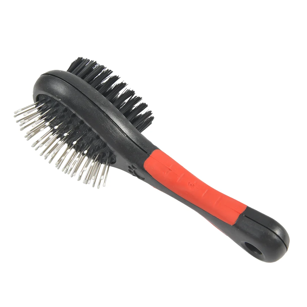 

Double Faced Pet Dog Comb Long Hair Brush Plastic Handle Puppy Double-sided Pet Comb Dog Grooming Articles