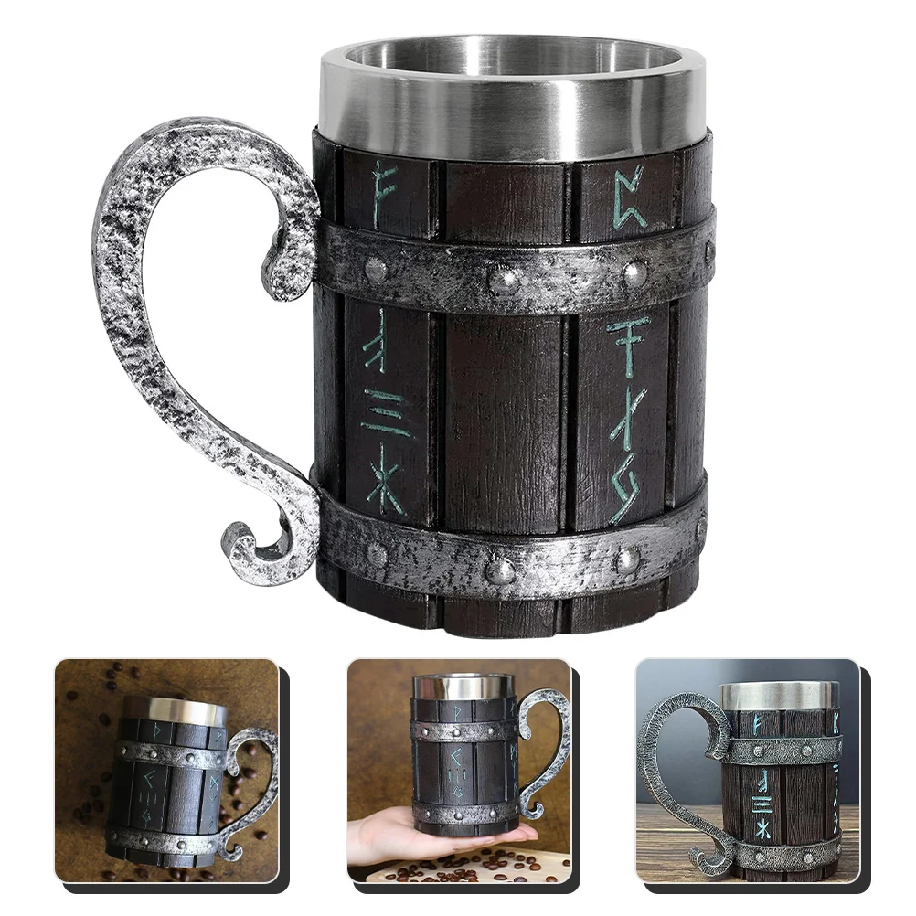 

Retro Beer Mug Vintage Coffee Mug Stainless Steel Beer Mug Household Coffee Cup