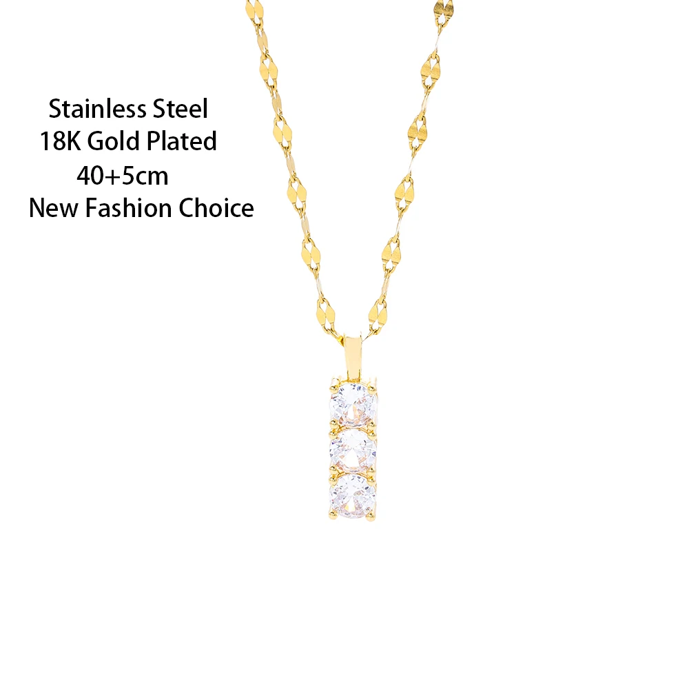 Новые легкие роскошные ожерелья с подвеской в виде кристаллов циркона для женщин