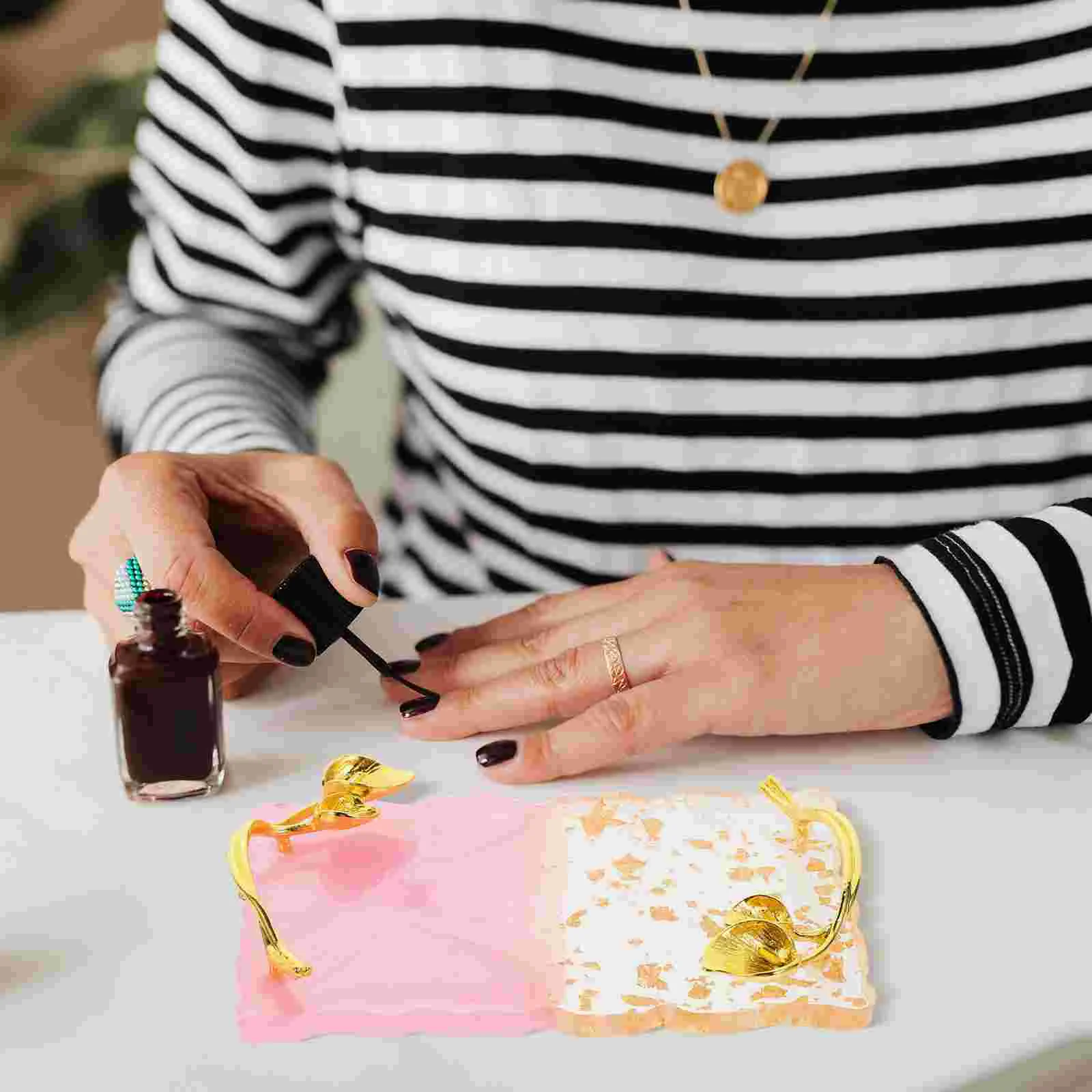 Палитра для ногтей поднос смешивания макияжа полимерный дисплей маникюрная