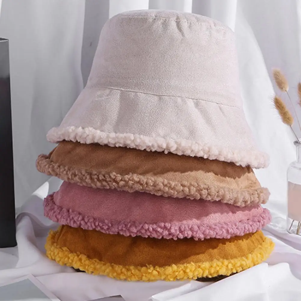 

Панама женская зимняя однотонная с имитацией кашемира и подкладкой