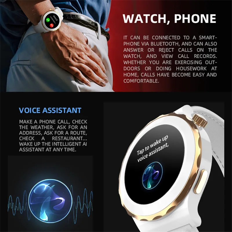 Женские Смарт-часы HW3 2022 дюйма с поддержкой NFC и Bluetooth (art.: 3920bf1102fac) - 3920bf1102fac