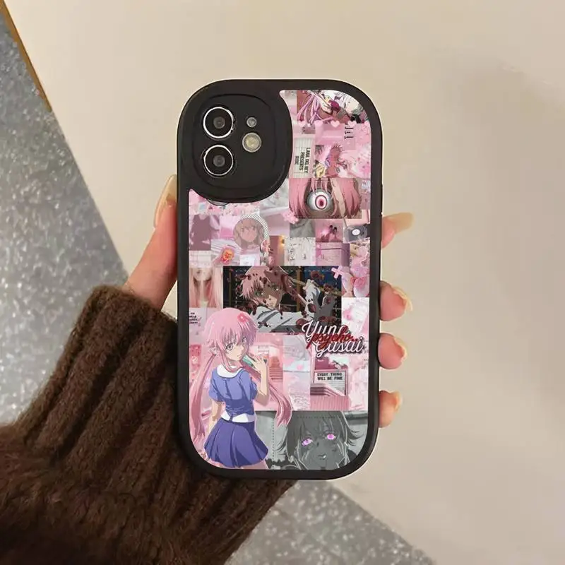 Anime Mirai Nikki Future Diary Phone Case Hard Leather Phone Case For iPhone 14 13 12 Mini 11 14 Pro Max Xs X Xr 7 8 Plus