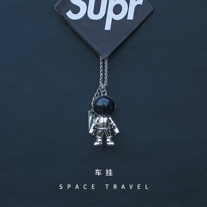 

Car Pendant Creative Spaceman Hanging Hip Hop Astronaut Ornament Auto Rearview Mirror Interior Decoration Accessories Boys Gifts
