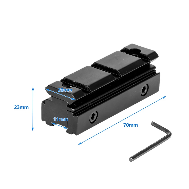 

11 turn 20 guide rail conversion bracket dovetail increasing clip 11mm bracket aluminum alloy material
