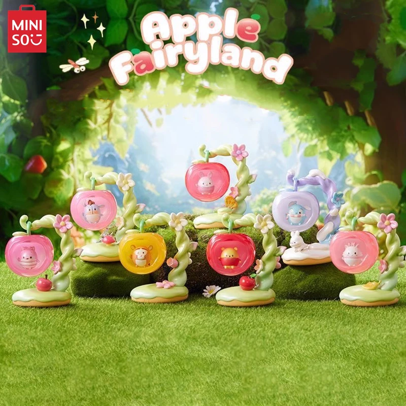 MINISO слепая коробка Disney Ufufy серии Apple Wonderland модель милый медведь пух коллекция