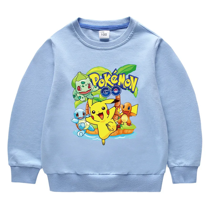 Детская толстовка Takara Tomy Pokemon Pikachu пуловер пальто для маленьких мальчиков и