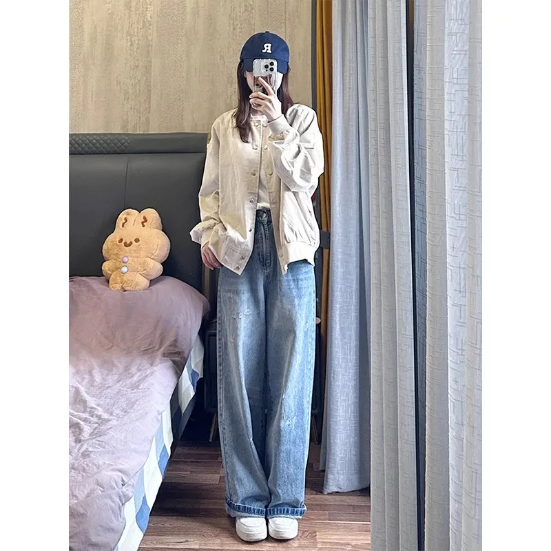 Вельветовая лоскутная куртка 2024 новая весенне-осенняя бейсбольная для женщин