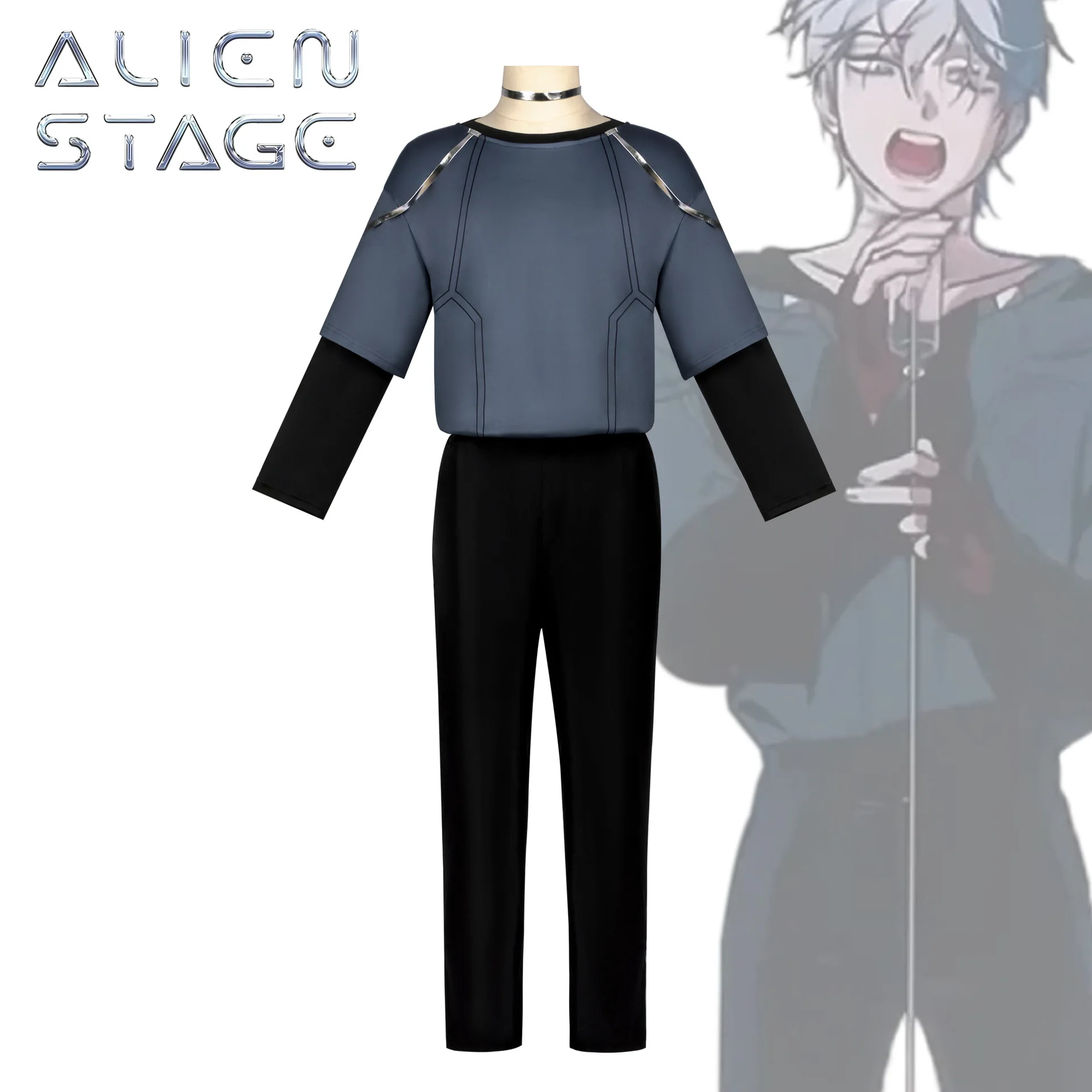 Фото Костюм для косплея Луки из аниме Alien Stage R7: парик, полный комплект, стиль Blink, для Хэллоуина, карнавала, ролевых игр, сценических выступлений №2