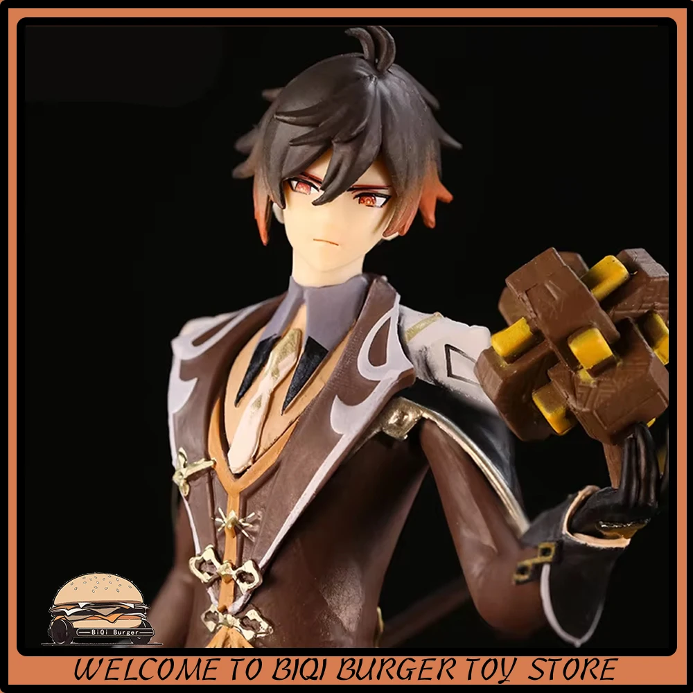 Фигурка Zhongli Genshin Impact аниме фигурки 26 см ПВХ экшн-фигурка статуэтка модель куклы