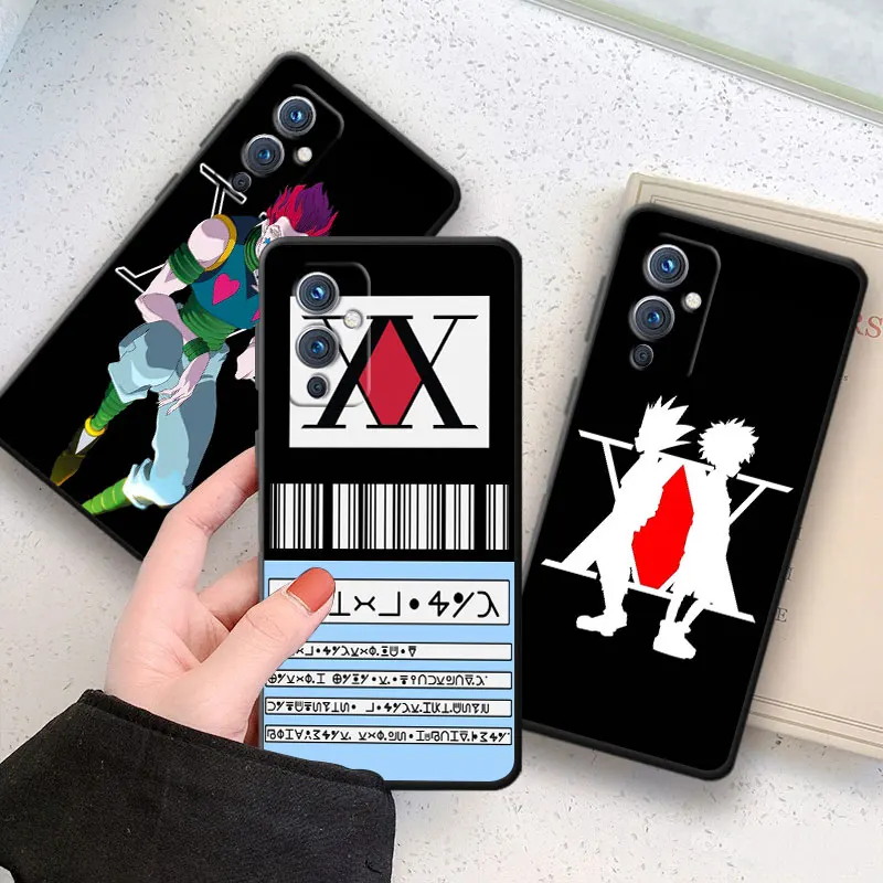 

Hot Anime HUNTER X Killua Hisoka Phone Case For OnePlus 10 9 RT R 8 7 6 T Pro 5G Nord 2 N10 N100 CE CE2 N20 N200 Black Cover