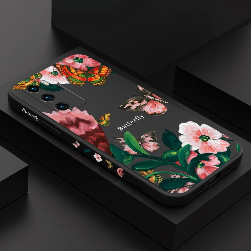 

Antique Flowers Phone Case For Huawei P40 P50 P30 P20 Pro Lite Nova 10 10SE 9 9SE Mate 50 50E 40 30 20 Pro Lite Cover