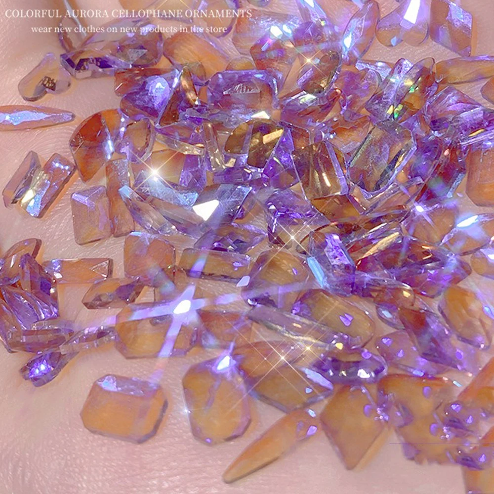 

100 хрустальные AB части для ногтей Аврора гибридные алмазные стразы украшение для ногтевого дизайна падение ромб стрела дизайн плоские камн...
