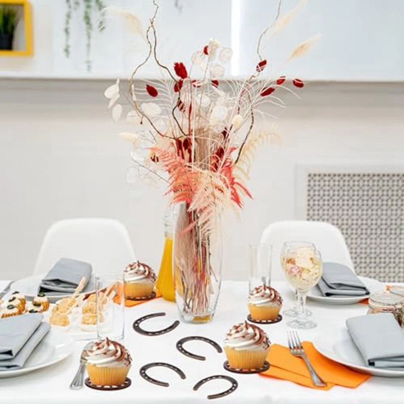 40 шт. ковбойская шляпа Lucky Horseshoe и колесо в стиле вестерн тематическая вечеринка