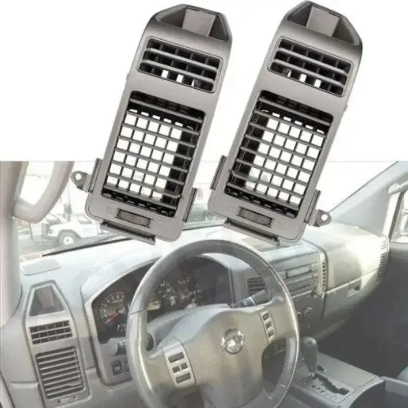 Серебряная левая или правая вентиляционная решетка переменного тока для Nissan Armada