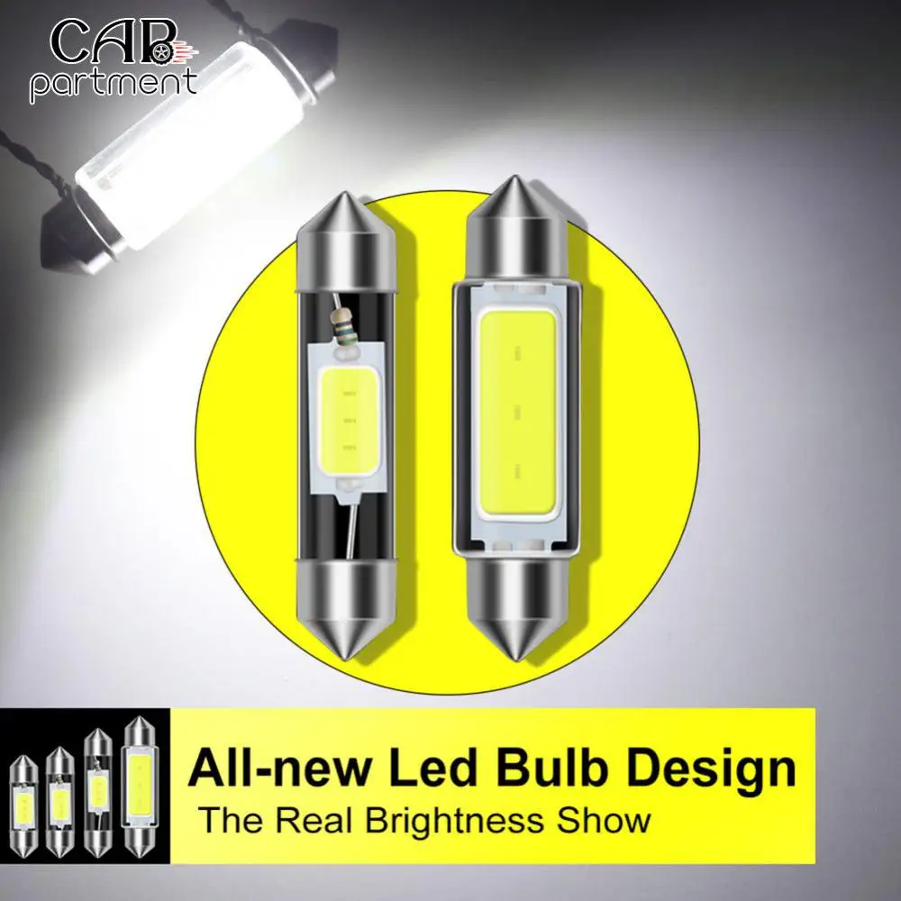 

Superbright Car Dome Lamp C5w Universal Auto Lamp White Car Accessories Led Dome Light Reading Light 12v Car Interior Lights