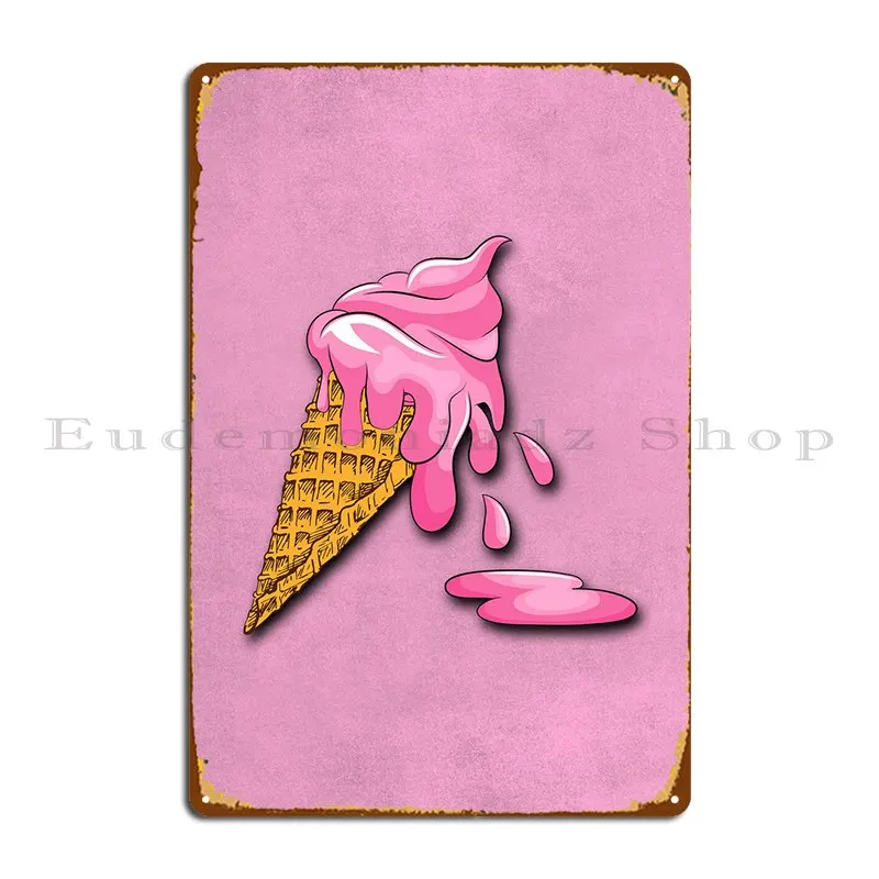 

Плавильный мороженое металлический знак настенный Декор Пещера Настенная роспись фотография жестяной знак плакат