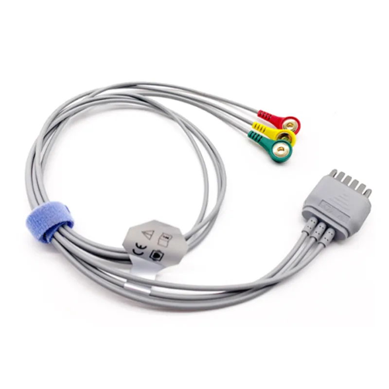 

Для телеметрического прибора Edan iT20, мобильный мониторинг, 12-контактный Holter кабель, 3 провода, ЭКГ-кабель Snap 4,0 AHA