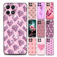 cute pink flower animals honor case for 8x 9s 9a 9c 9x pro lite play 9a 50 10 20 30 pro 30i 20s6 15 soft silicone