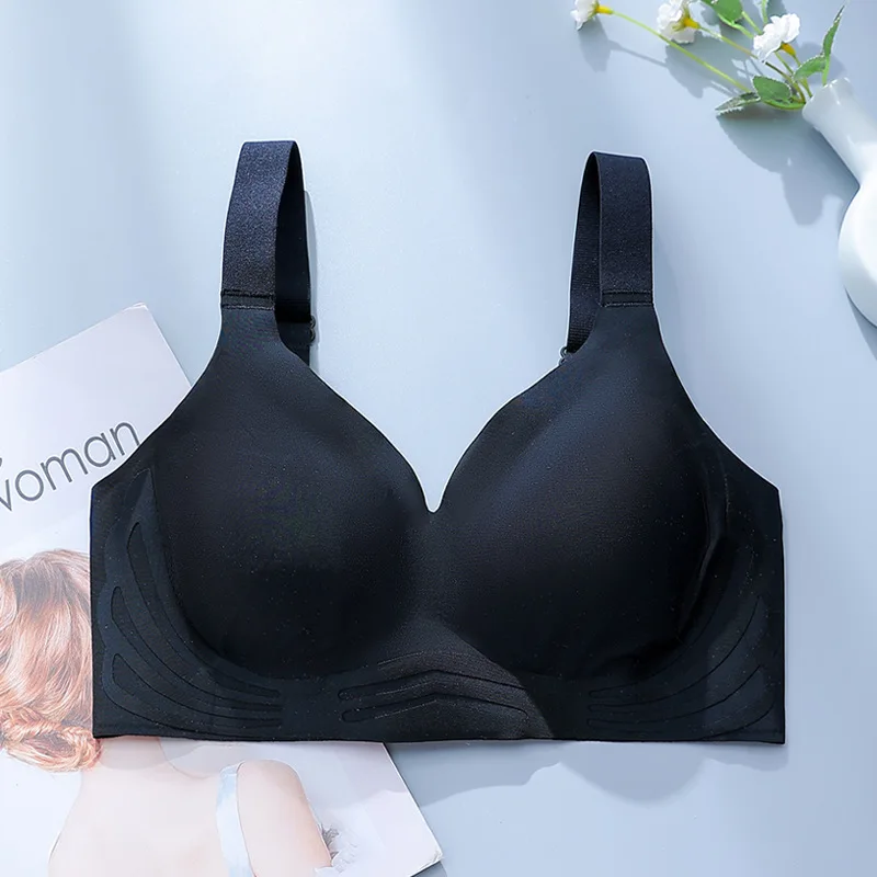 

2023 Mother-to-be Summer Thin Vest-style Beautiful Back Bra Fat Girls Sleep Sports Underwear Gathered Gather Deputy Breast