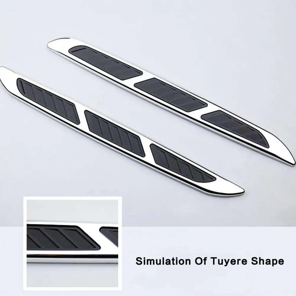 

Car Decorative Strips 2Pcs Creative Modified Self-adhesive Modified Shark Gill Side Air Vents Stickers Car Accessories