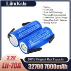 Сварная полоса LiitoKala Lii-70A 32700 lifepo4 3,2 в 7000 мАч 33A 55A для шуруповерта, аккумулятора, электровелосипеда + никелевые пластины