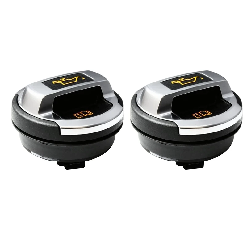 

2X Car Oil Filler Cap Cover For -R8 A3 A4 A6 A8 Golf Passat 420103485B