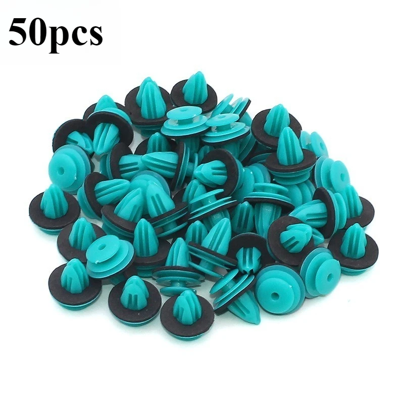 25/50 шт. зажимы для обшивки карт внутренней дверной панели автомобиля для Mercedes-Benz для Skoda Octavia пластиковый винт с прокладкой