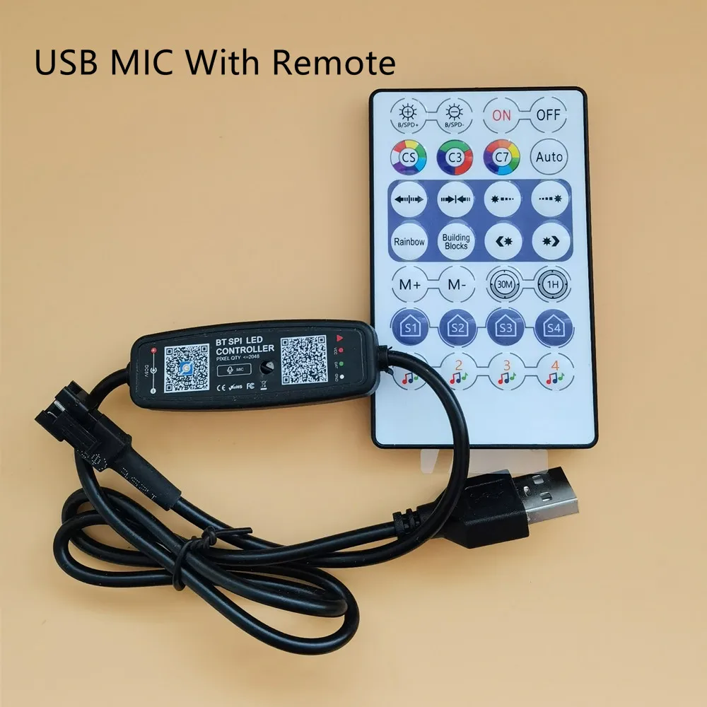WS2812B светодиодный контроллер Bluetooth Музыка для SK6812 WS2811 WS2812 Пиксельная