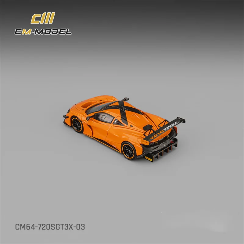 Фото CM MODEL 1:64 Papaya Orange 720SGT3X Литая модель автомобиля №1