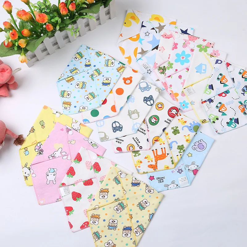 

1Pc Baby Bandana Bibs Triangle Burp Cloths Cartoon Saliva Towel Baby Feeding Bibs Soft Absorbent Boys Girl Bibs Baby 1-3Years