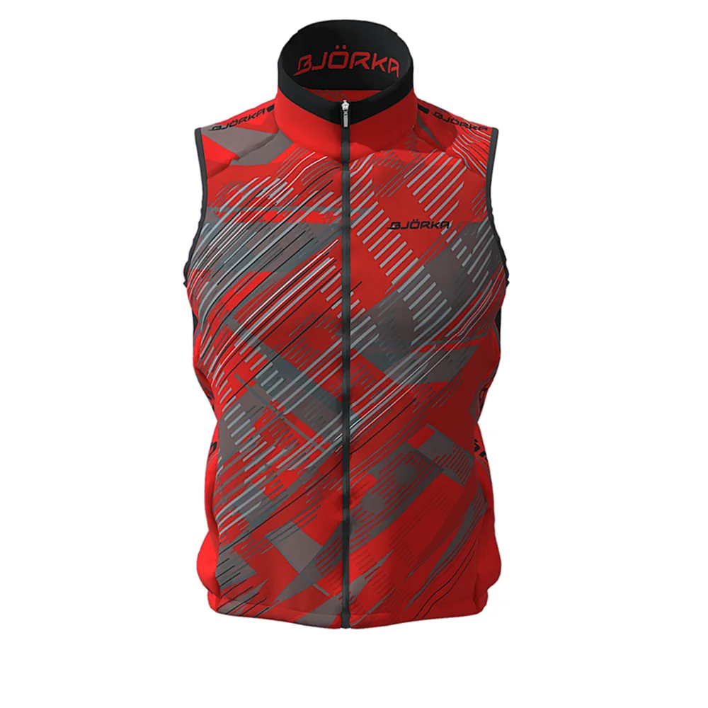 

BJORKA Cycling Windproof/Waterproof Sleeveless Vest Ciclismo Gilet 3 Back Pockets Quick Dry Warm Bicycle Vest Mtb Bike Chaleco