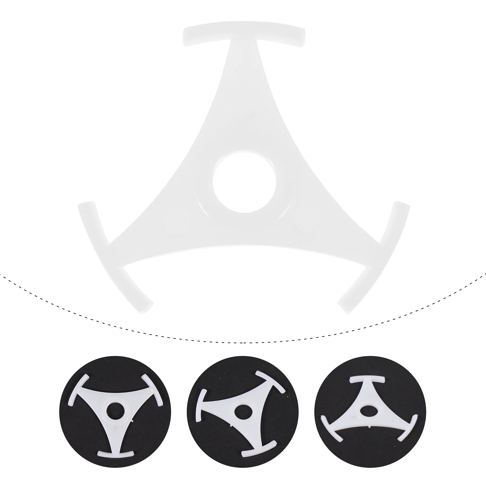 

Plastic Record Adapter for 33 RPM Vinyl Record Triangle Turntable Accessory