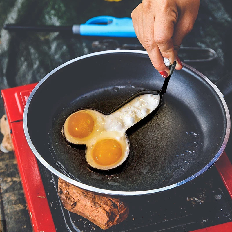 

Stainless Steel Egg Frying Machine Creative Penis Egg Frying Machine Breakfast Baking Model Funny Egg Fryer Machine Gadget