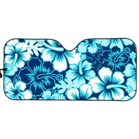 hibiscus prints womens front windshield sunshade durable showy fold up sunshade for windshields car window cover