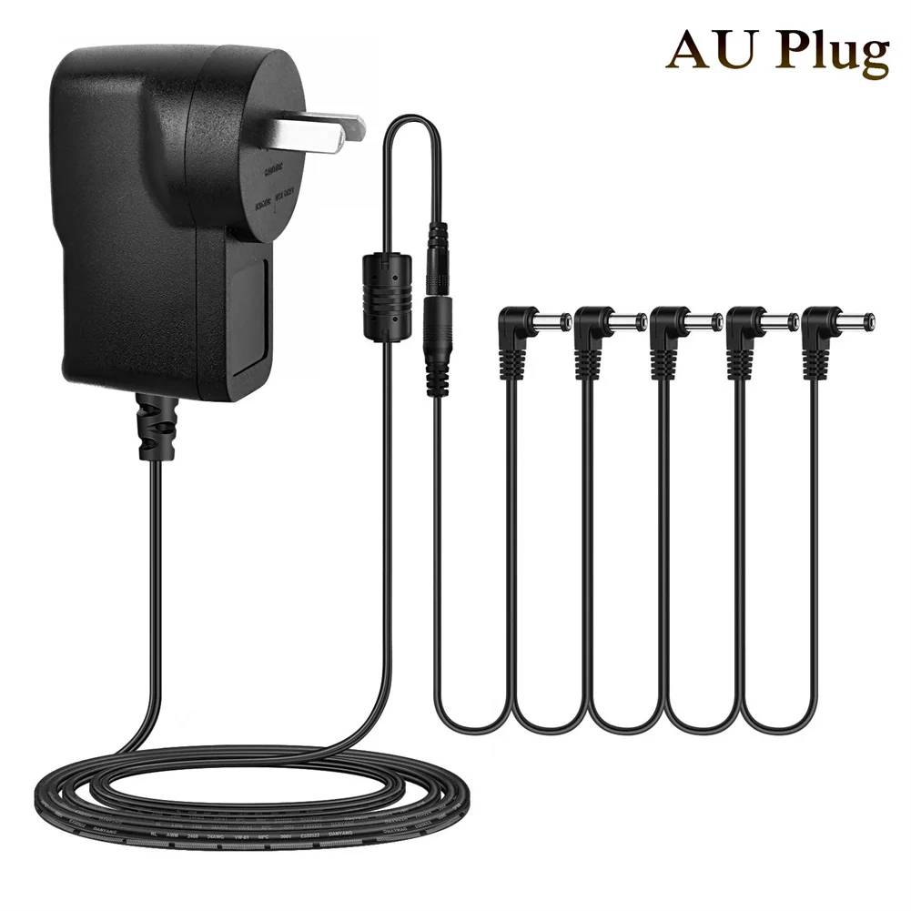 

Guitar Effects Pedal Power Supply Adapter 9V DCwith Cable 5 Way Daisy Chain Cord Compatible With Boss Vox Stomplab JOYO KLIQ