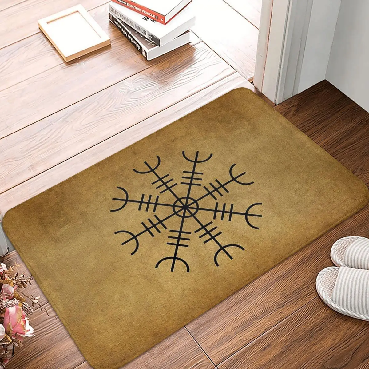 

Нескользящий ковер Vikings для ванной комнаты, коврик для гостиной, напольный декоративный ковер для входной двери