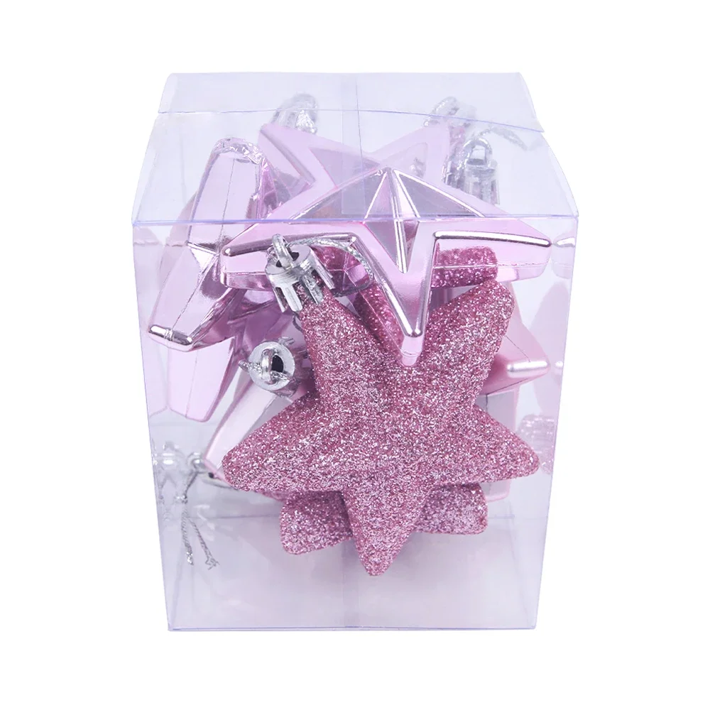 

Рождественские звезды из пластика 6 шт.