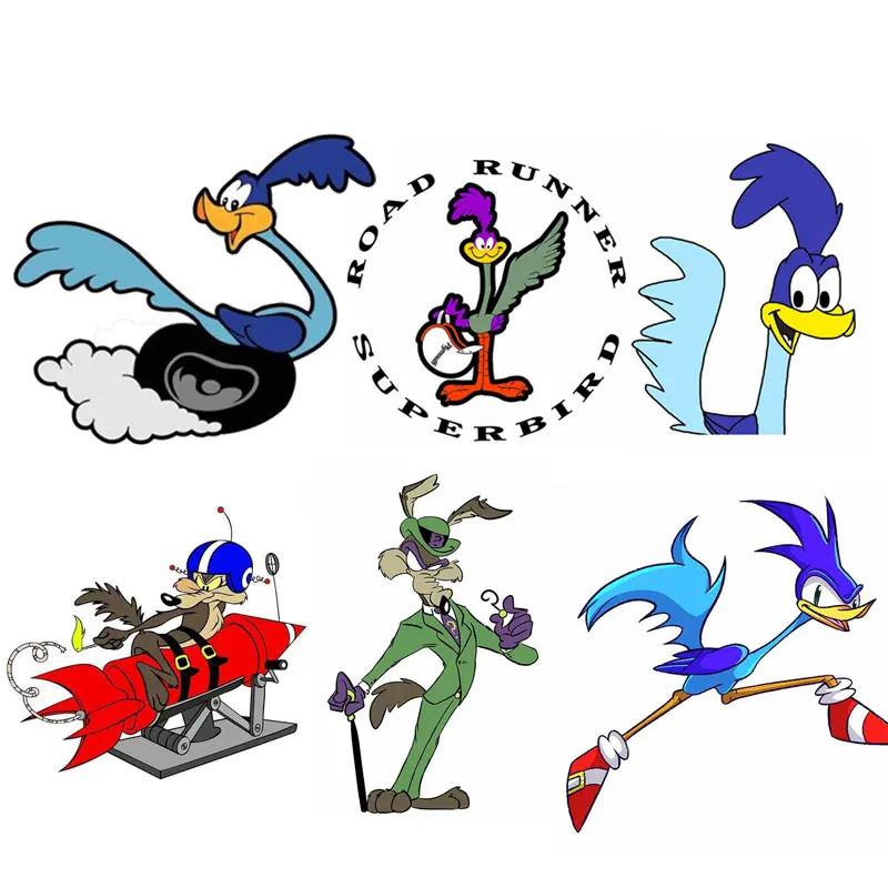 Высококачественная наклейка дорожная дорожка, виниловая Водонепроницаемая наклейка с изображением страуса и волка для мотоцикла, холодильника, шлема, ноутбука, скейтборда, кружки