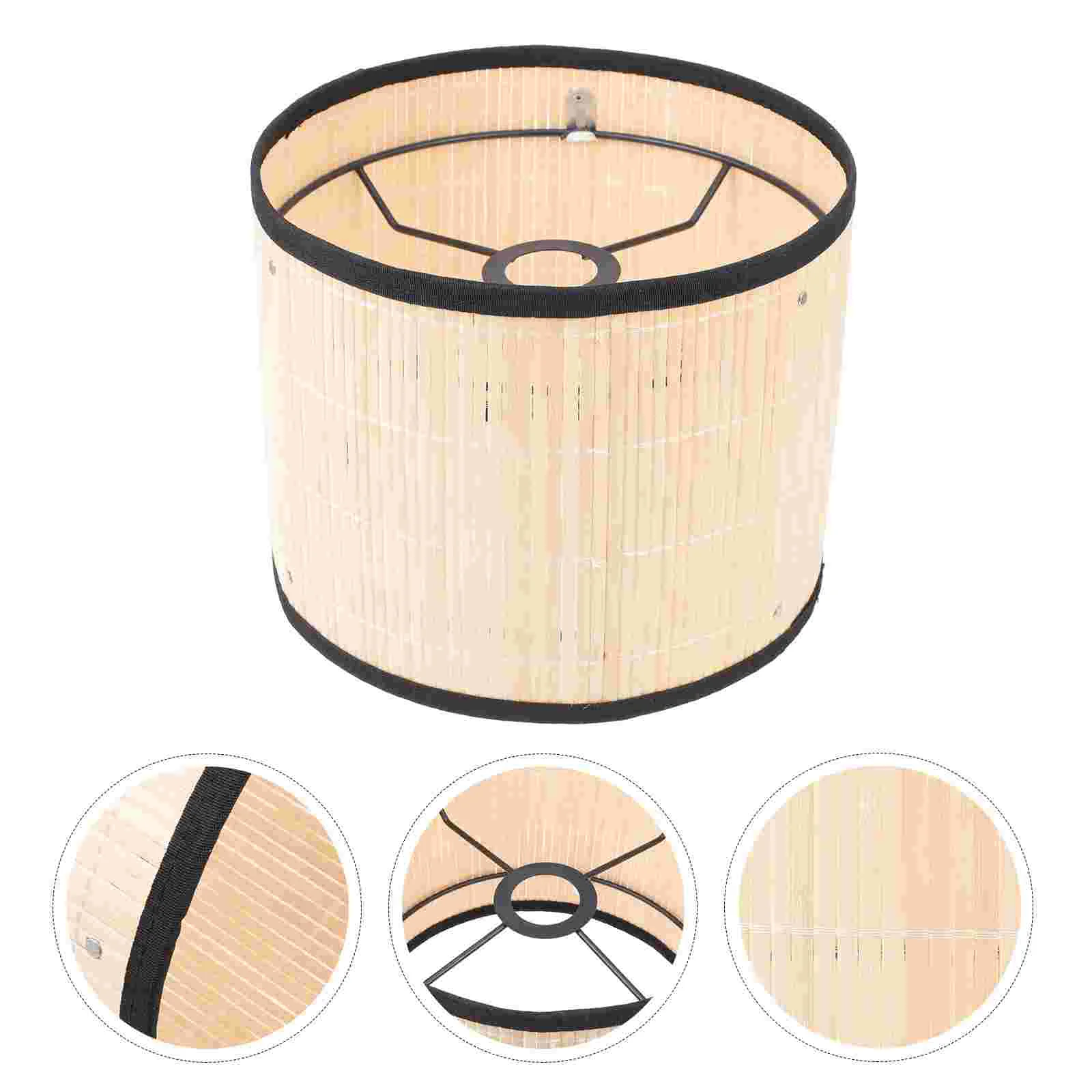 Бамбуковый абажур E27 в японском стиле для тумбочек абажуры из кованого железа