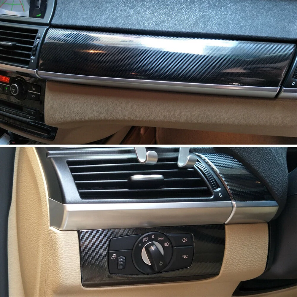 

Для BMW X5 E70 2007-2013 5D узор из углеродного волокна внутренняя отделка своими руками детали для украшения интерьера высокого качества