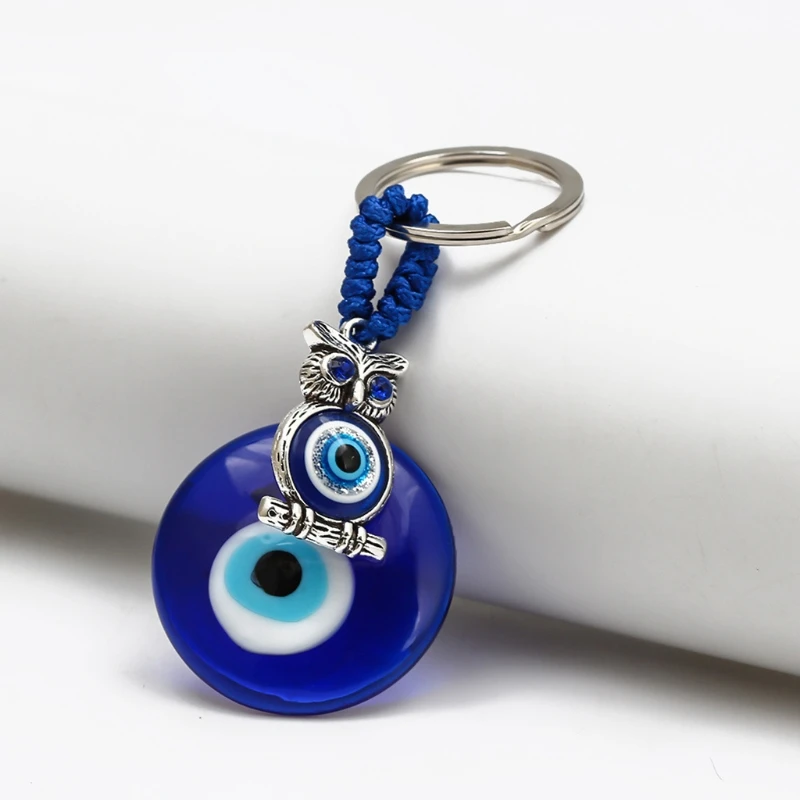 

Blue Resin Eye Keychain Good Luck Lucky Amulet Gift Car Accessories Ornaments