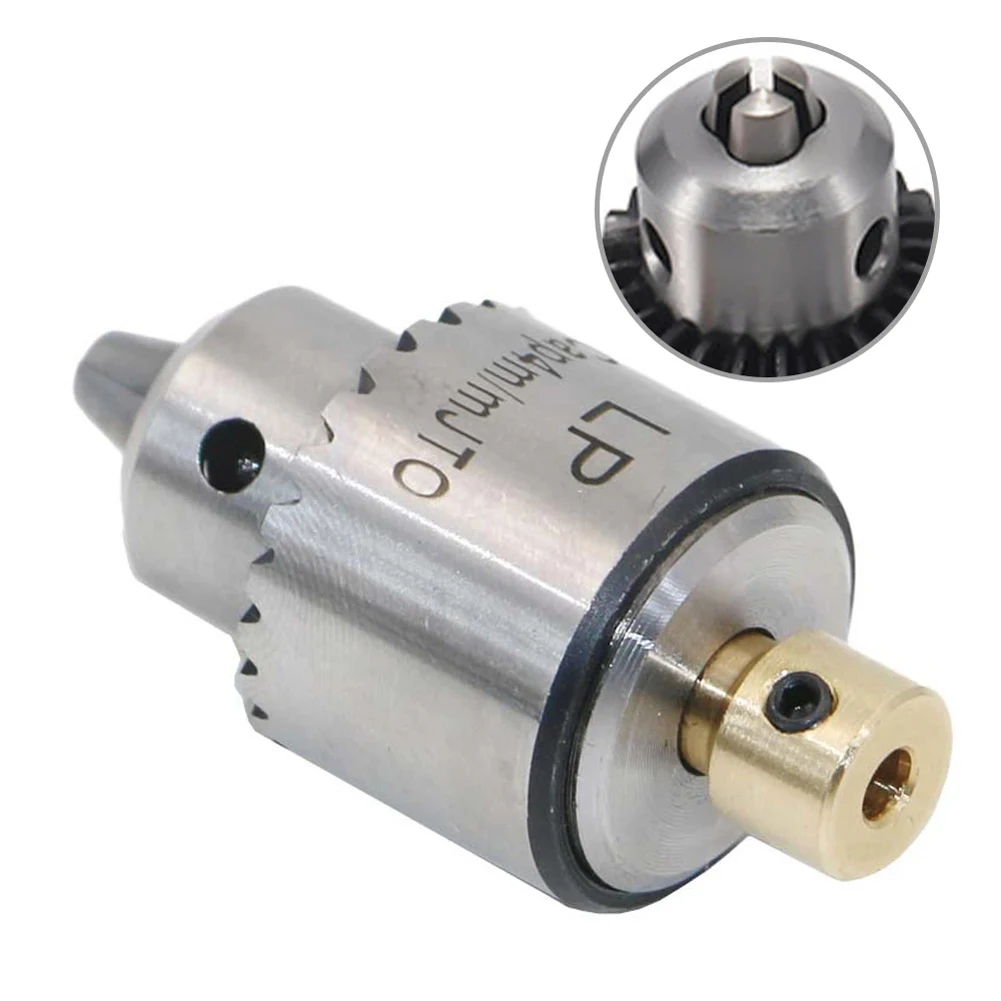 

Micro Motor Drill Chucks Clamping 0.3-4mm Jt0 Taper Mounted Drill Chuck With Chuck Key 3.17mm Brass Mini Electric Motor Shaft