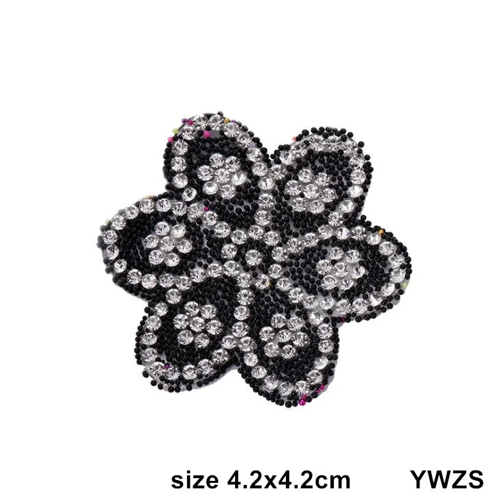 Новое поступление 10 шт. цветы стразы железные нашивки сделай сам исправление
