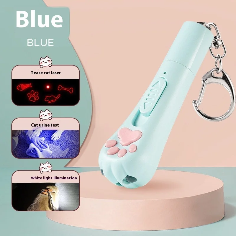 Дразнящая ручка с зарядкой через USB многофункциональный регулируемый лазерный